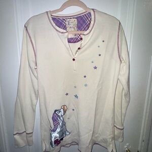 NWOT - Eeyore Long Sleeved Cream Tee with Star Speckles